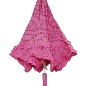 LTS-034-KIZ ÇOCUK BASTON ŞEMSİYE PEMBE RENK